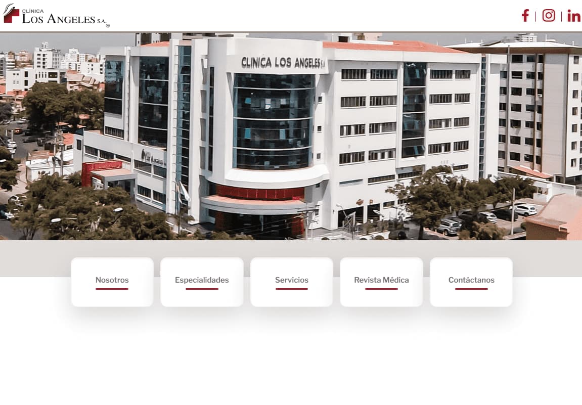 sitio web Clinica los Angeles